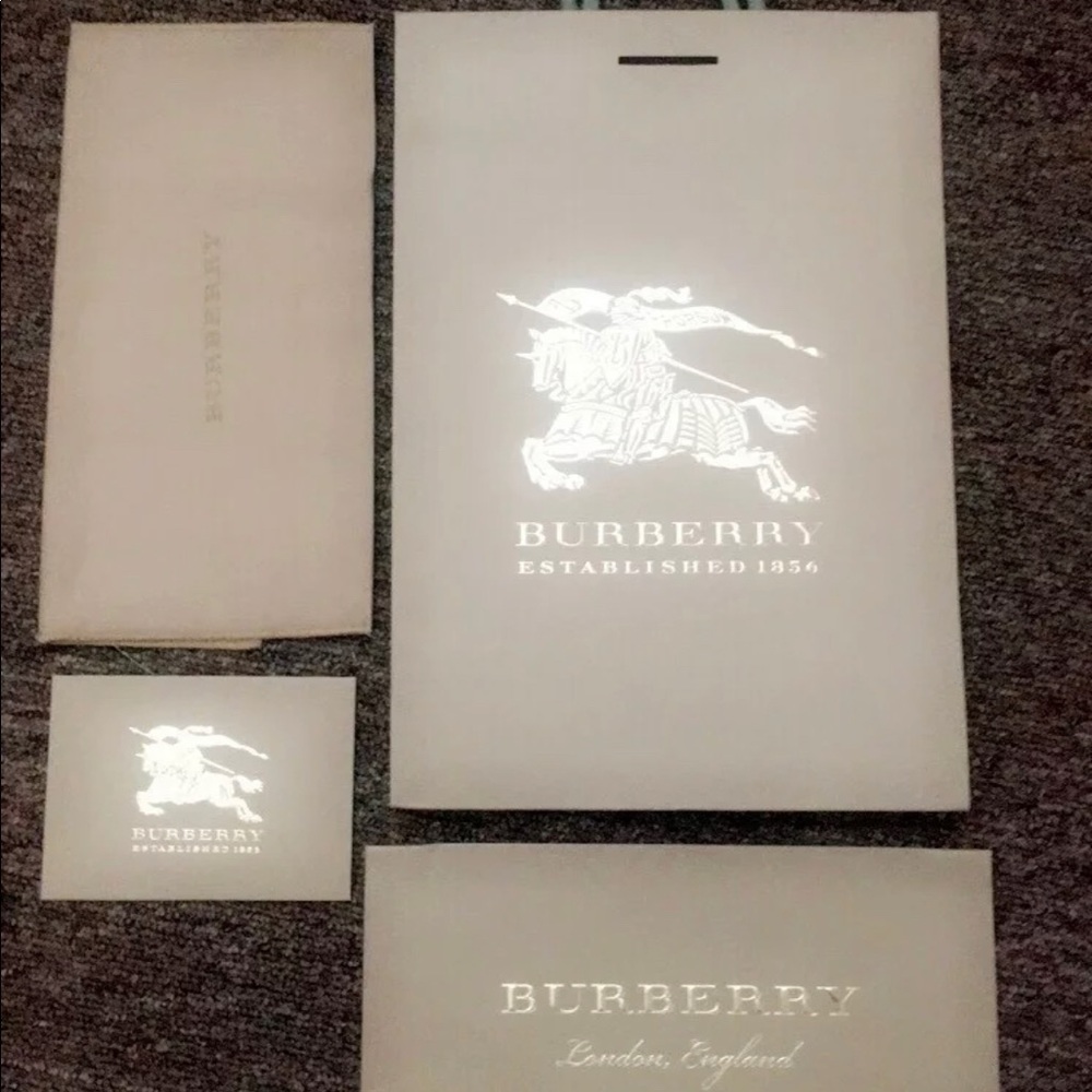Authentic Burberry Bag, Waller cloth, & envelopes